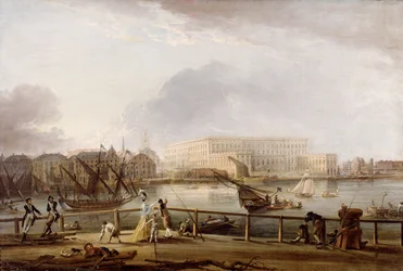 Veduta del Palazzo di Stoccolma da Blasieholmen